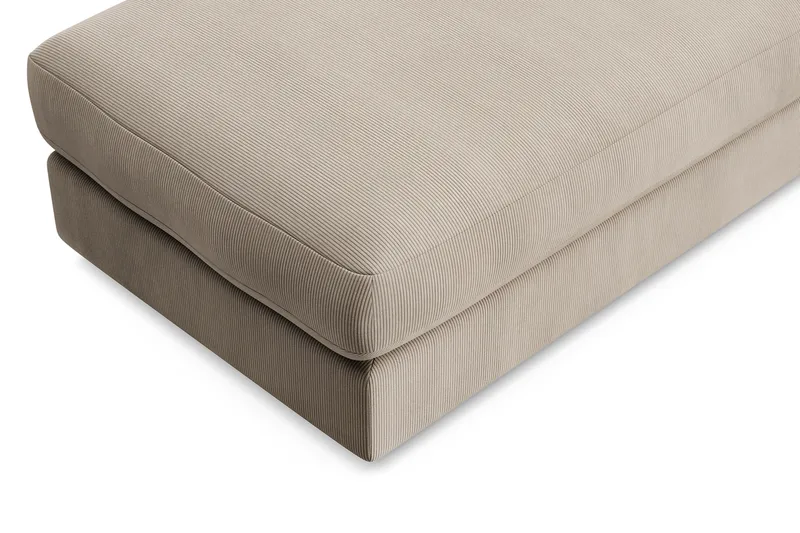 Arken Lyx Rektangulær Fodskammel i Manchester - Greige - Møbler - Stole & lænestole - Taburet & skammel - Puf