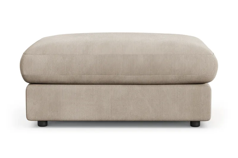 Arken Lyx Rektangulær Fodskammel i Manchester - Greige - Møbler - Stole & lænestole - Taburet & skammel - Puf