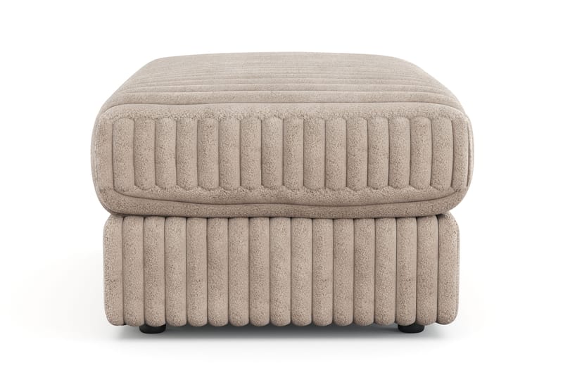 Arken Lyx Rektangulær Fodskammel i Manchester - Greige - Møbler - Stole & lænestole - Taburet & skammel - Puf