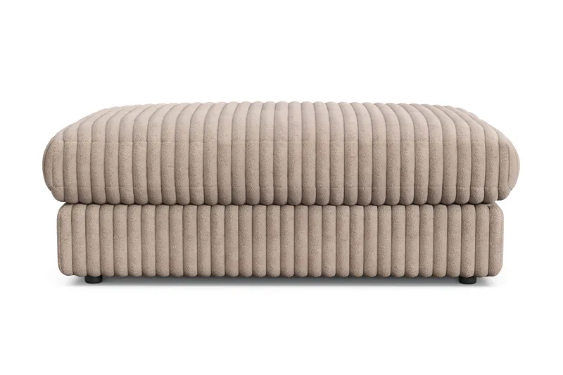 Arken Lyx Rektangulær Fodskammel i Manchester - Greige - Møbler - Stole & lænestole - Taburet & skammel - Puf