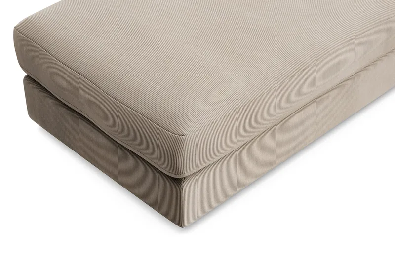 Arken Lyx Rektangulær Fodskammel i Manchester - Greige - Møbler - Stole & lænestole - Taburet & skammel - Puf