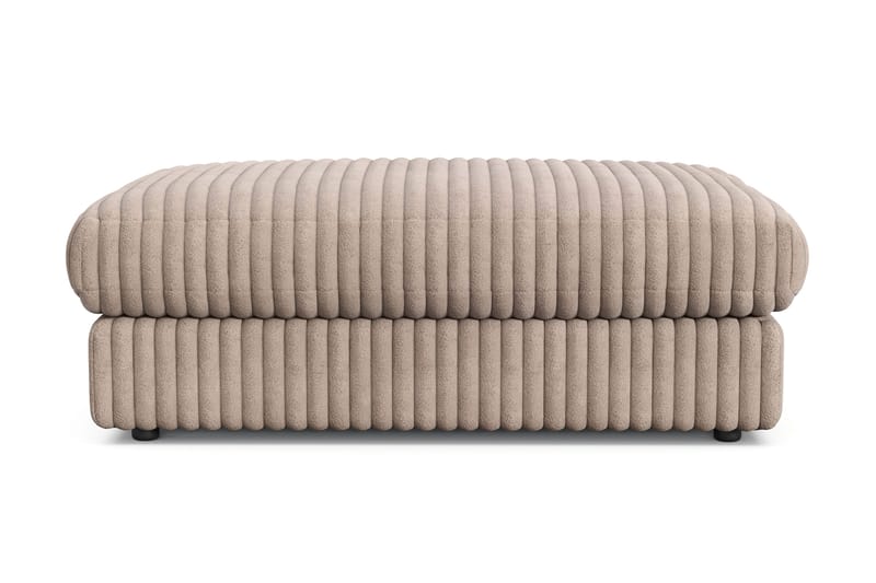 Arken Lyx Rektangulær Fodskammel i Manchester - Greige - Møbler - Stole & lænestole - Taburet & skammel - Puf