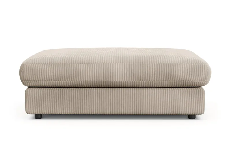 Arken Lyx Rektangulær Fodskammel i Manchester - Greige - Møbler - Stole & lænestole - Taburet & skammel - Puf