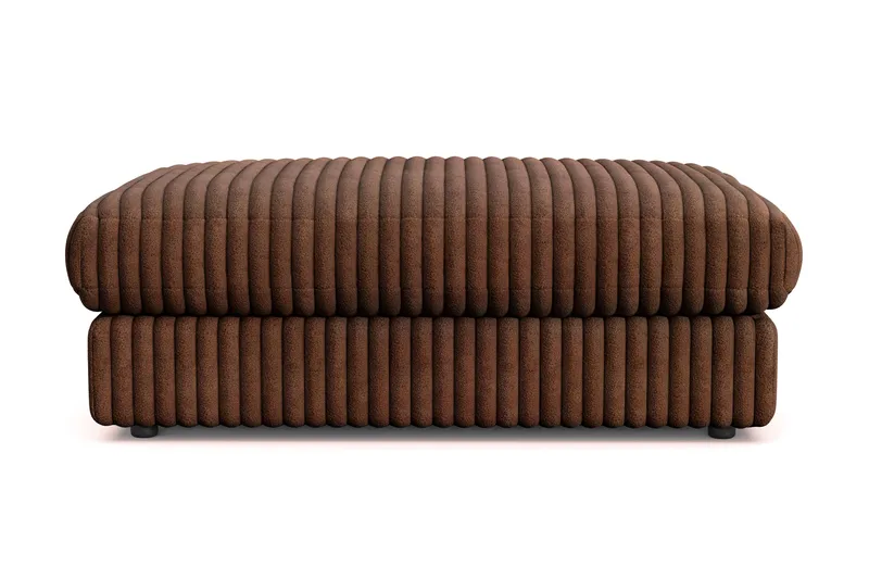 Arken Lyx Rektangulær Fodskammel i Manchester, Mørkebrun