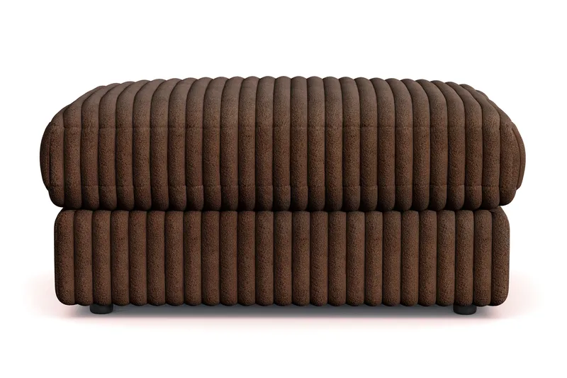 Arken Lyx Rektangulær Fodskammel i Manchester, Mørkebrun