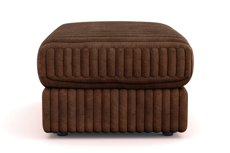Arken Lyx Rektangulær Fodskammel i Manchester - Mørkebrun - Møbler - Stole & lænestole - Taburet & skammel - Puf