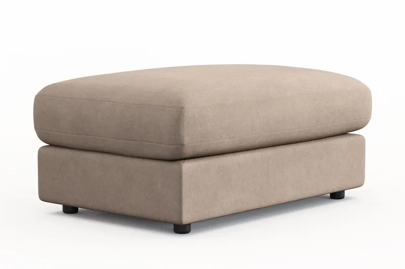 Arken Lyx Rektangulær Fodskammel i stof - Beige - Møbler - Stole & lænestole - Taburet & skammel - Puf