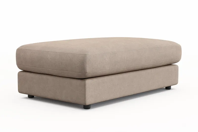 Arken Lyx Rektangulær Fodskammel i stof - Beige - Møbler - Stole & lænestole - Taburet & skammel - Puf