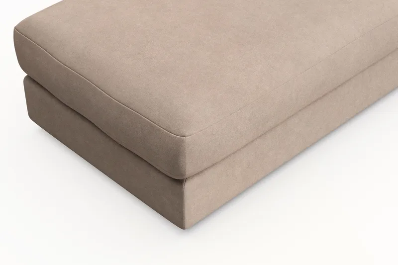 Arken Lyx Rektangulær Fodskammel i stof - Beige - Møbler - Stole & lænestole - Taburet & skammel - Puf