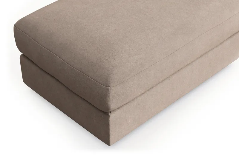 Arken Lyx Rektangulær Fodskammel i stof - Beige - Møbler - Stole & lænestole - Taburet & skammel - Puf