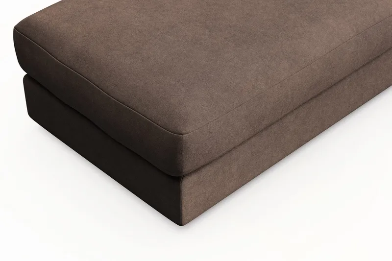 Arken Lyx Rektangulær Fodskammel i stof - Brun - Møbler - Stole & lænestole - Taburet & skammel - Puf