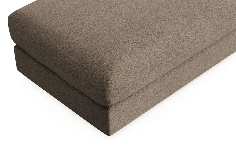 Arken Lyx Rektangulær Fodskammel i stof - Brun - Møbler - Stole & lænestole - Taburet & skammel - Puf