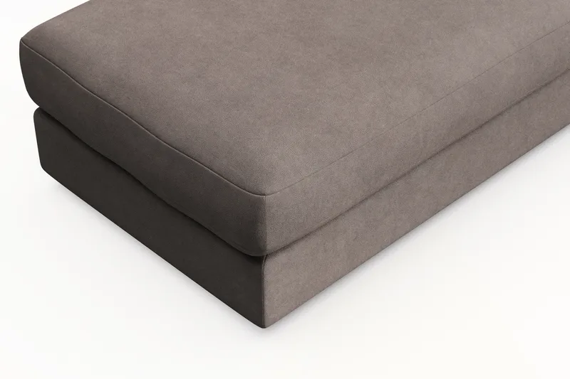 Arken Lyx Rektangulær Fodskammel i stof - Brun - Møbler - Stole & lænestole - Taburet & skammel - Puf