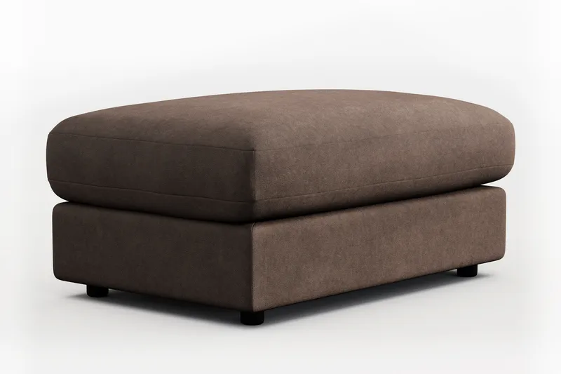 Arken Lyx Rektangulær Fodskammel i stof - Brun - Møbler - Stole & lænestole - Taburet & skammel - Puf