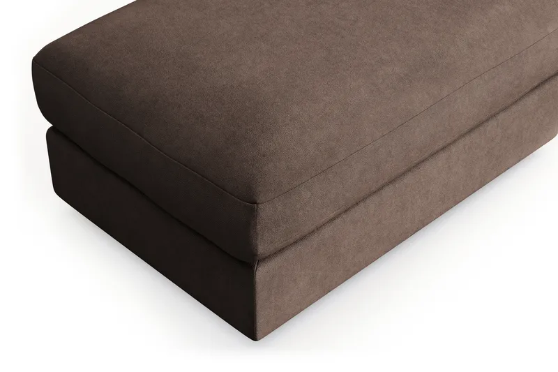 Arken Lyx Rektangulær Fodskammel i stof - Brun - Møbler - Stole & lænestole - Taburet & skammel - Puf