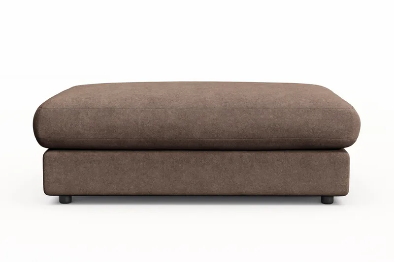 Arken Lyx Rektangulær Fodskammel i stof - Brun - Møbler - Stole & lænestole - Taburet & skammel - Puf
