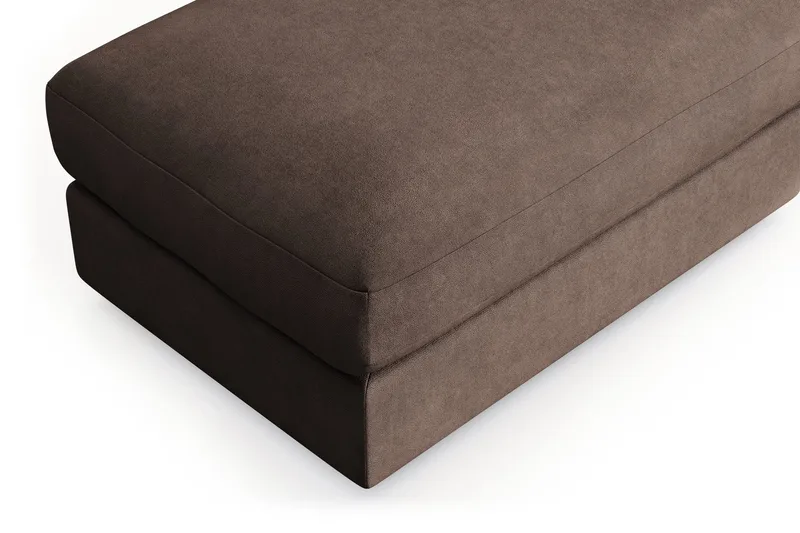 Arken Lyx Rektangulær Fodskammel i stof - Brun - Møbler - Stole & lænestole - Taburet & skammel - Puf