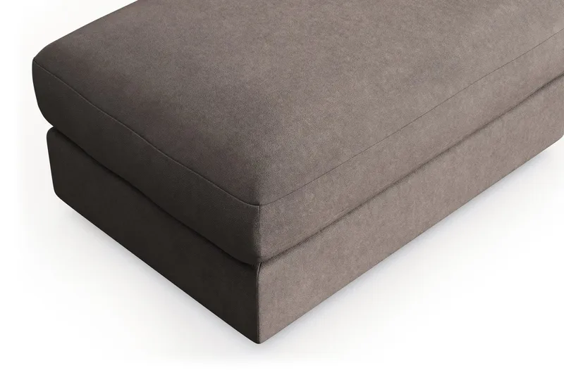 Arken Lyx Rektangulær Fodskammel i stof - Brun - Møbler - Stole & lænestole - Taburet & skammel - Puf