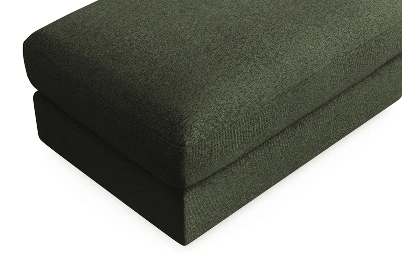 Arken Lyx Rektangulær Fodskammel i stof - Grøn - Møbler - Stole & lænestole - Taburet & skammel - Puf