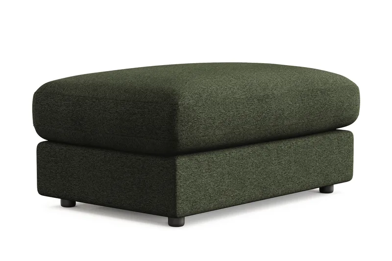 Arken Lyx Rektangulær Fodskammel i stof - Grøn - Møbler - Stole & lænestole - Taburet & skammel - Puf