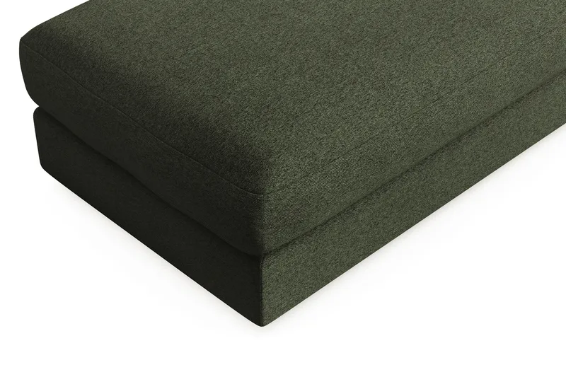 Arken Lyx Rektangulær Fodskammel i stof - Grøn - Møbler - Stole & lænestole - Taburet & skammel - Puf
