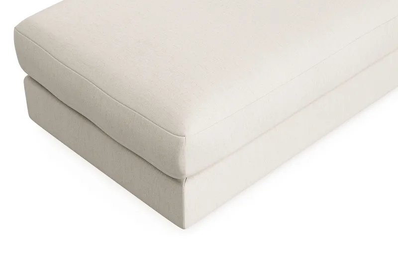 Arken Lyx Rektangulær Fodskammel i stof - Lys beige - Møbler - Stole & lænestole - Taburet & skammel - Puf