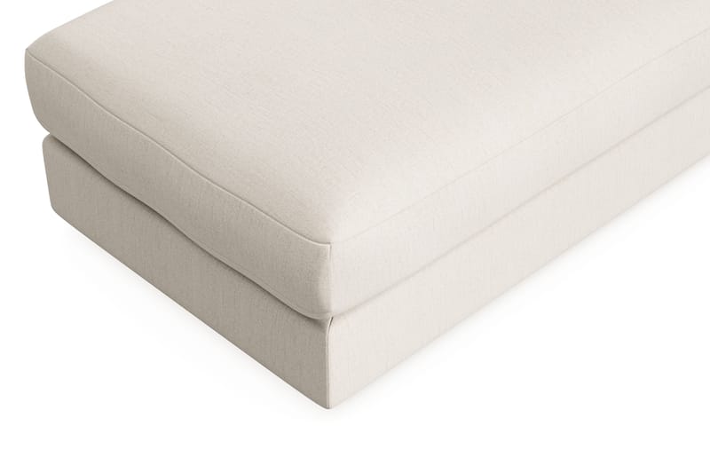 Arken Lyx Rektangulær Fodskammel i stof - Lys beige - Møbler - Stole & lænestole - Taburet & skammel - Puf