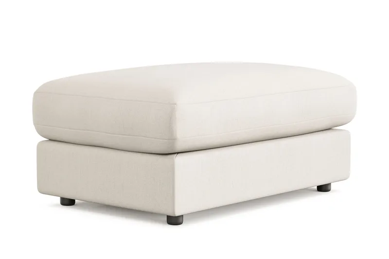 Arken Lyx Rektangulær Fodskammel i stof - Lys beige - Møbler - Stole & lænestole - Taburet & skammel - Puf