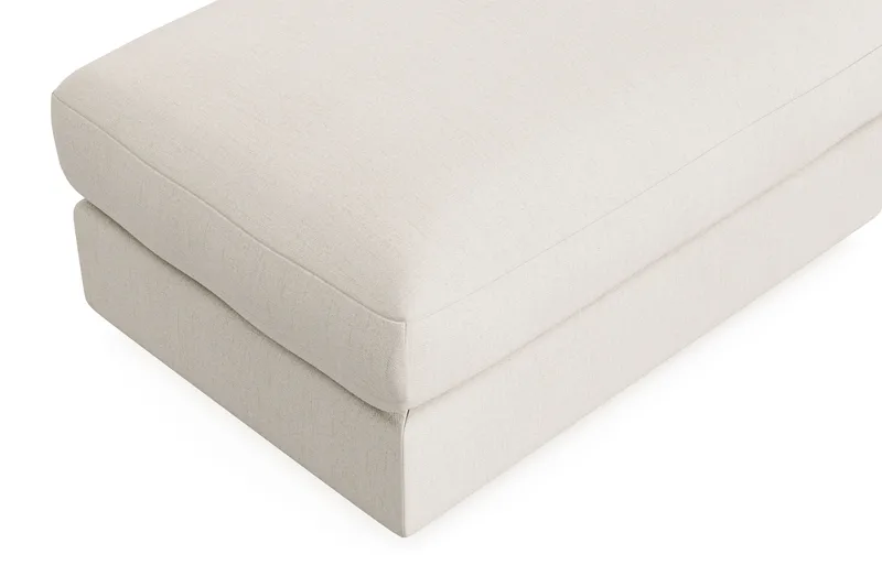 Arken Lyx Rektangulær Fodskammel i stof - Lys beige - Møbler - Stole & lænestole - Taburet & skammel - Puf