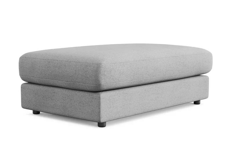 Arken Lyx Rektangulær Fodskammel i stof - Lysegrå - Møbler - Stole & lænestole - Taburet & skammel - Puf