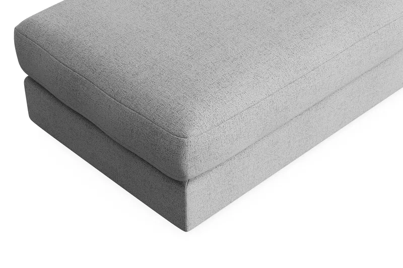 Arken Lyx Rektangulær Fodskammel i stof - Lysegrå - Møbler - Stole & lænestole - Taburet & skammel - Puf