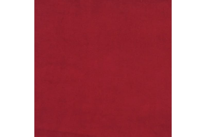 beBasic fodskammel 45x29,5x39 cm fløjl vinrød - RÃ¸d - Møbler - Stole & lænestole - Taburet & skammel - Puf