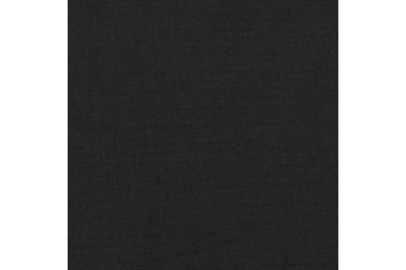 beBasic fodskammel 45x29,5x39 cm stof og kunstlæder sort - Sort - Puf