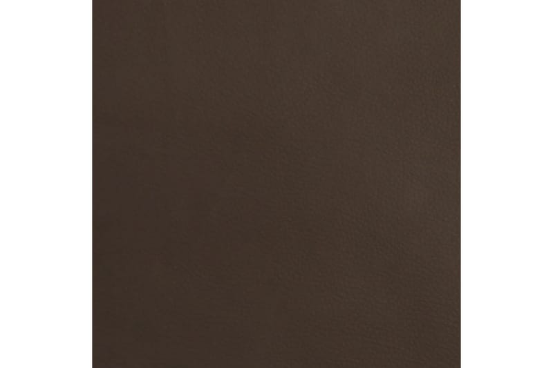 beBasic fodskammel 60x60x39 cm kunstlæder brun - Brun - Puf