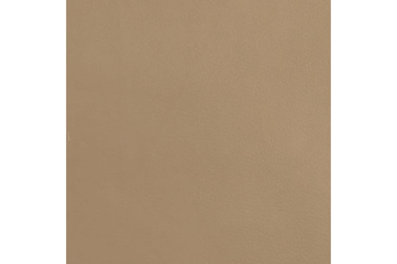 beBasic fodskammel 60x60x39 cm kunstlæder cappuccino - Brun - Puf