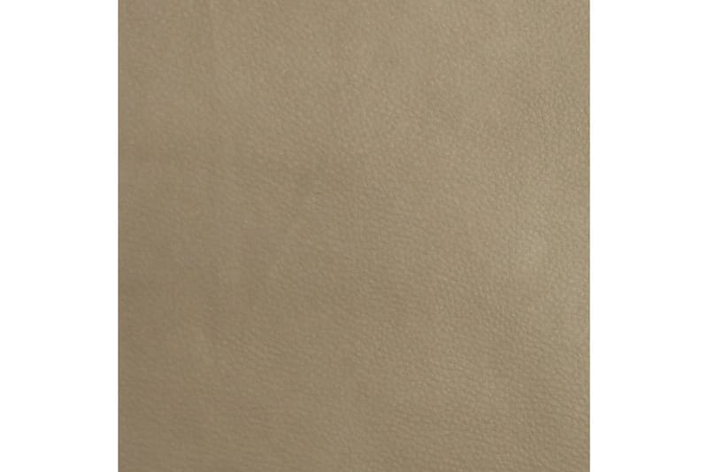 beBasic fodskammel 60x60x39 cm kunstlæder cappuccino - Brun - Puf