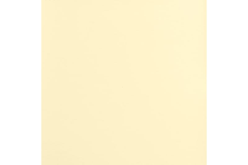 beBasic fodskammel 60x60x39 cm kunstlæder cremefarvet - Creme - Puf