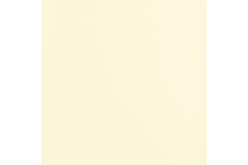 beBasic fodskammel 60x60x39 cm kunstlæder cremefarvet - Creme - Puf