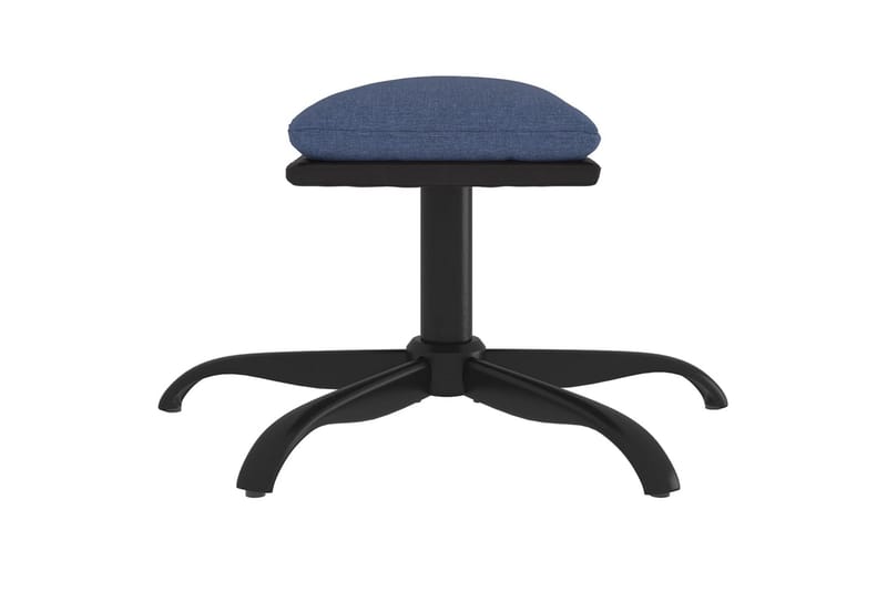 beBasic fodskammel 60x60x39 cm stof og kunstlæder blå - BlÃ¥ - Møbler - Stole & lænestole - Taburet & skammel - Puf