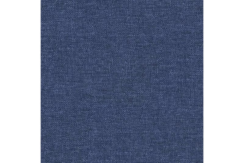 beBasic fodskammel 60x60x39 cm stof og kunstlæder blå - BlÃ¥ - Puf