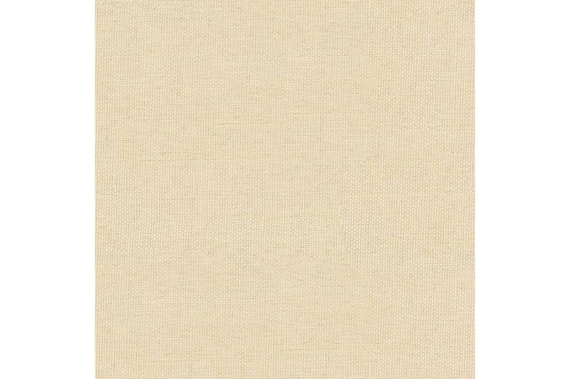 beBasic fodskammel 60x60x39 cm stof og kunstlæder cremefarvet - Creme - Møbler - Stole & lænestole - Taburet & skammel - Puf