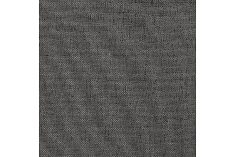 beBasic fodskammel 60x60x39 cm stof og kunstlæder mørkegrå - GrÃ¥ - Puf
