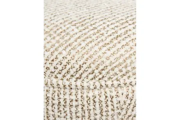 Brenric Howard fotpall 38 cm - Creme/Valnød - Møbler - Stole & lænestole - Taburet & skammel - Puf