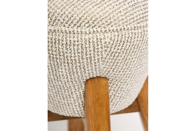 Brenric Howard fotpall 38 cm - Creme/Valnød - Møbler - Stole & lænestole - Taburet & skammel - Puf