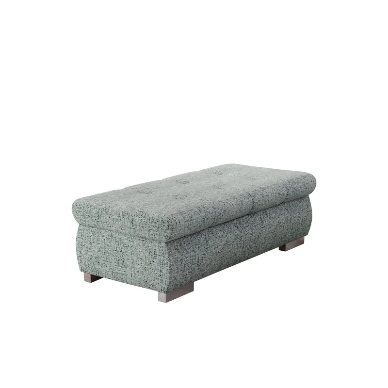 Cerys Fodskammel 120 cm - Grå - Møbler - Stole & lænestole - Taburet & skammel - Puf