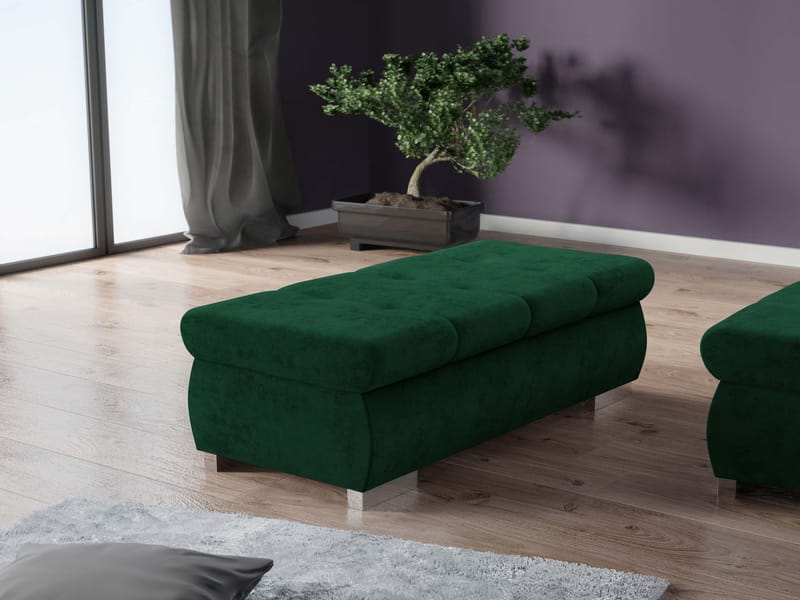 Cerys Fodskammel 120 cm - Grøn - Møbler - Stole & lænestole - Taburet & skammel - Puf