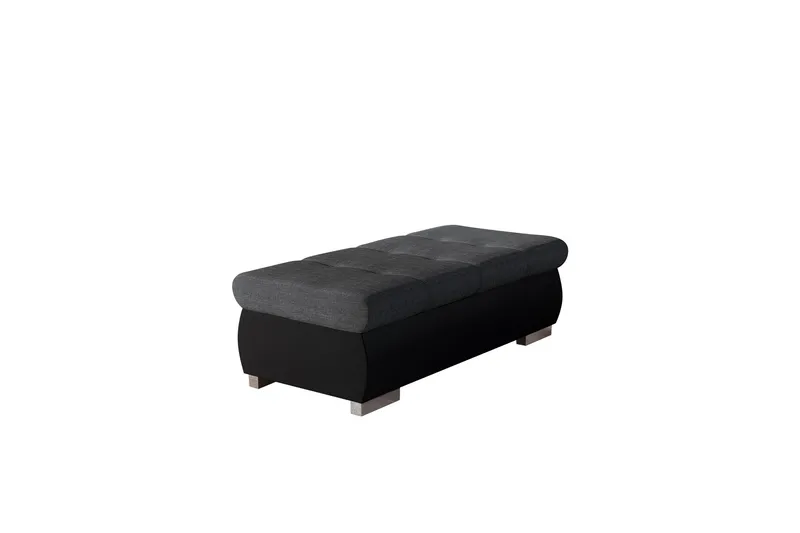 Cerys Fodskammel 60 cm, Sort/Mørk grå