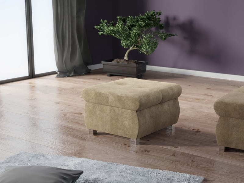 Cerys Fodskammel - beige - Møbler - Stole & lænestole - Taburet & skammel - Ottoman