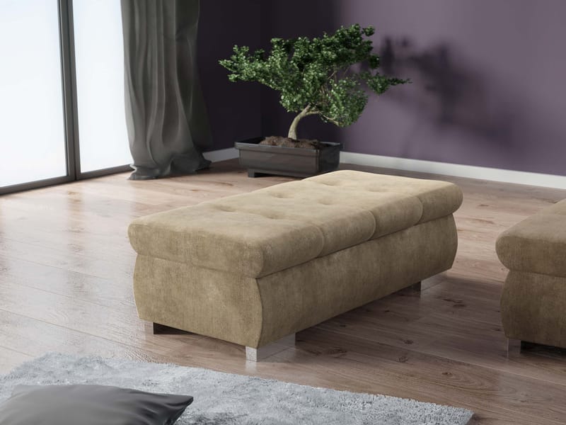 Cerys Fodskammel - beige - Møbler - Stole & lænestole - Taburet & skammel - Ottoman