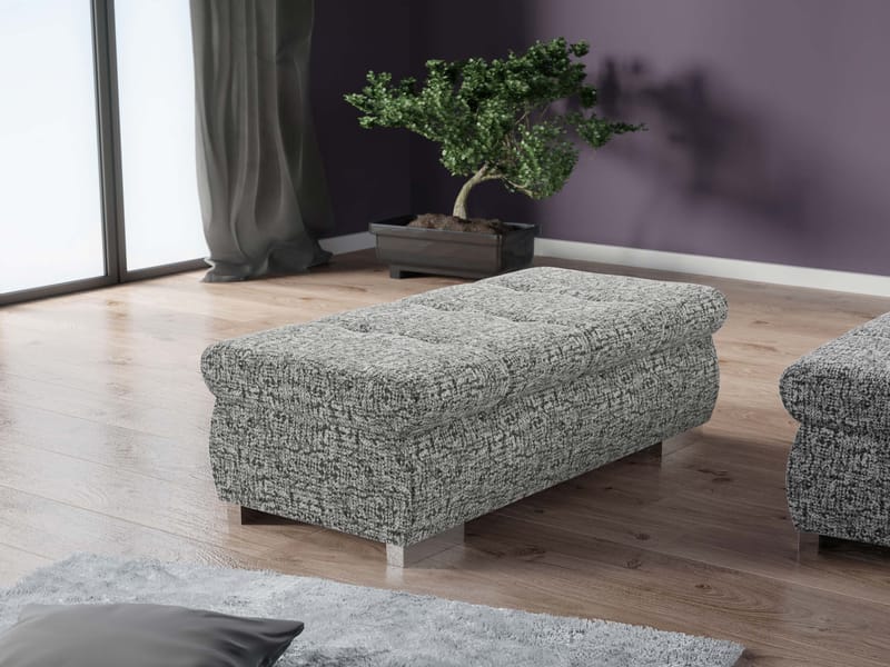 Cerys Fodskammel - grå - Møbler - Stole & lænestole - Taburet & skammel - Ottoman